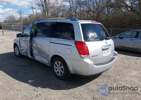 2009 Nissan Quest 3.5 Sl z USA, uszkodzony, nr VIN 5N1BV28U49N104192